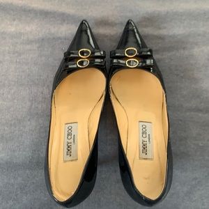 Deep Navy Jimmy Choo Patent Leather Heel 37.5